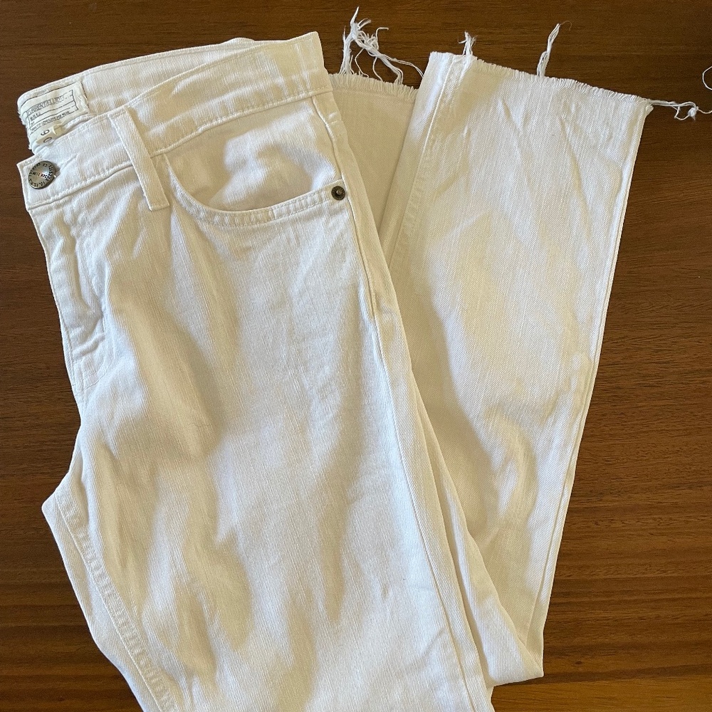 Current Elliot White Denim Jeans 26